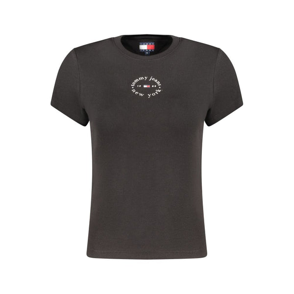 Tommy Hilfiger Black Cotton Women's T-Shirt
