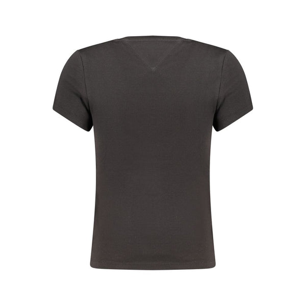 Tommy Hilfiger Black Cotton Women's T-Shirt