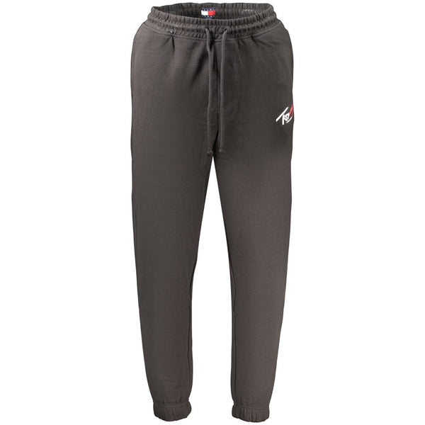 Tommy Hilfiger Black Cotton Mens Trousers