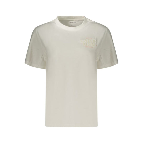 Calvin Klein White Cotton Women's T-Shirt