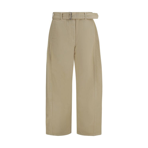 Magda Butrym Beige Cotton Casual Pants