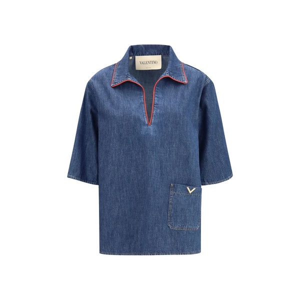 Valentino Garavani Blue Denim Shirt