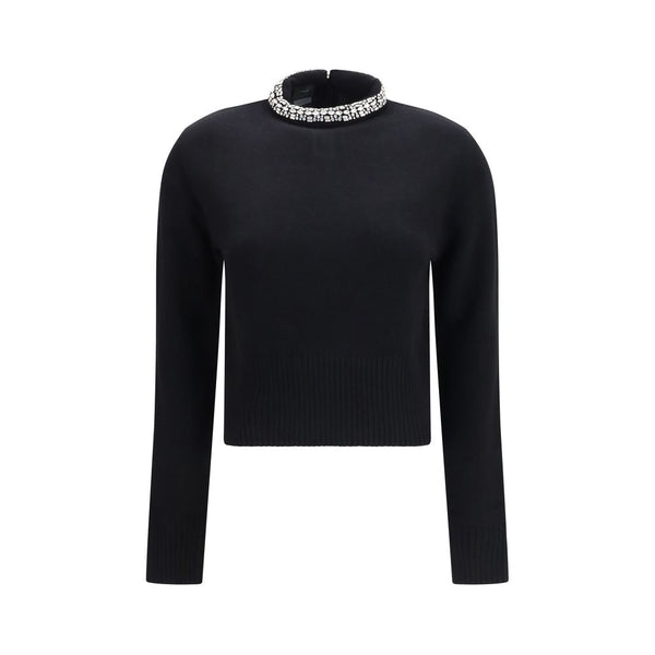 PINKO Black Wool Oves Aries Sweatshirt