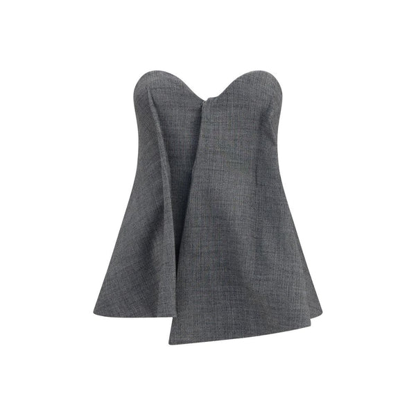 Magda Butrym Gray Wool Oves Aries Corset