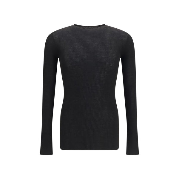 Rick Owens Black Wool Oves Aries Sweatshirt