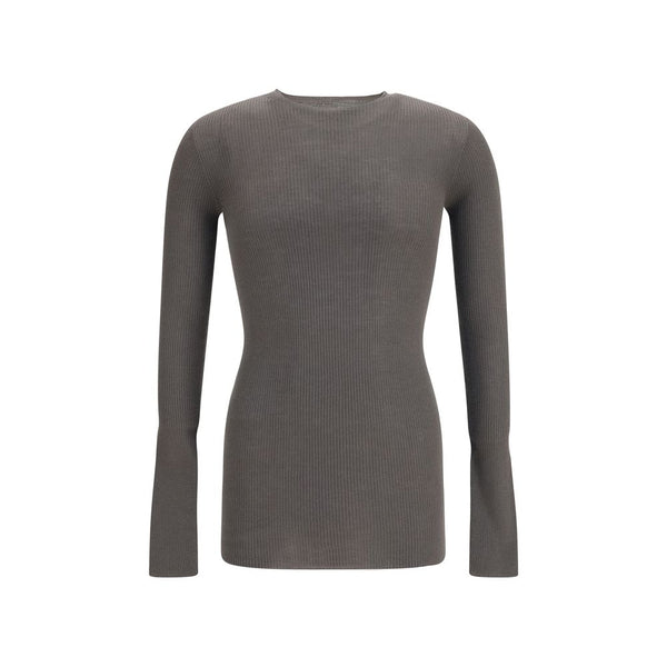 Rick Owens Gray Wool Oves Aries Sweatshirt