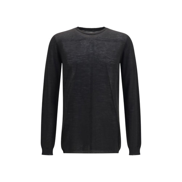 Rick Owens Black Wool Oves Aries Sweatshirt