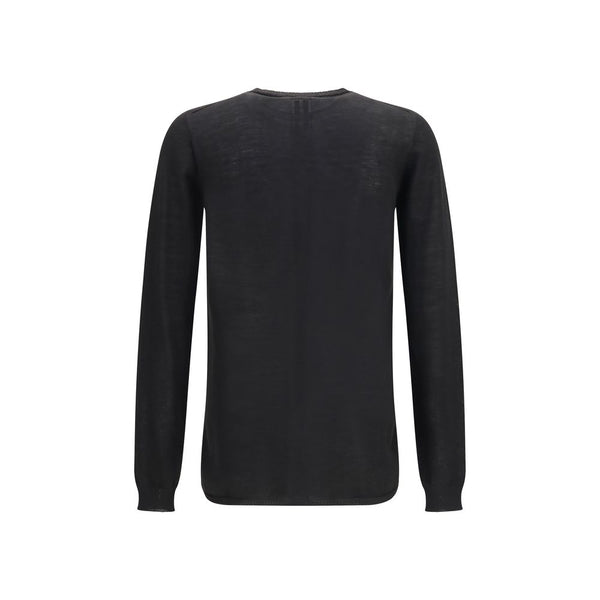 Rick Owens Black Wool Oves Aries Sweatshirt