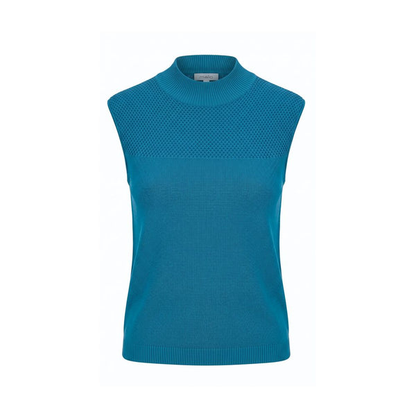 Malo Blue Silk Women Sweater