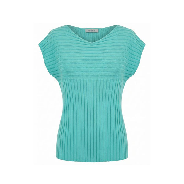 Malo Light Blue Cotton Women Sweater