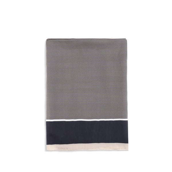 Saint Laurent Blue Silk Scarf