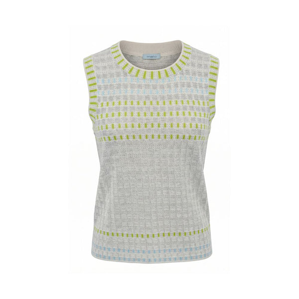 Malo Grey Silk Women Sweater