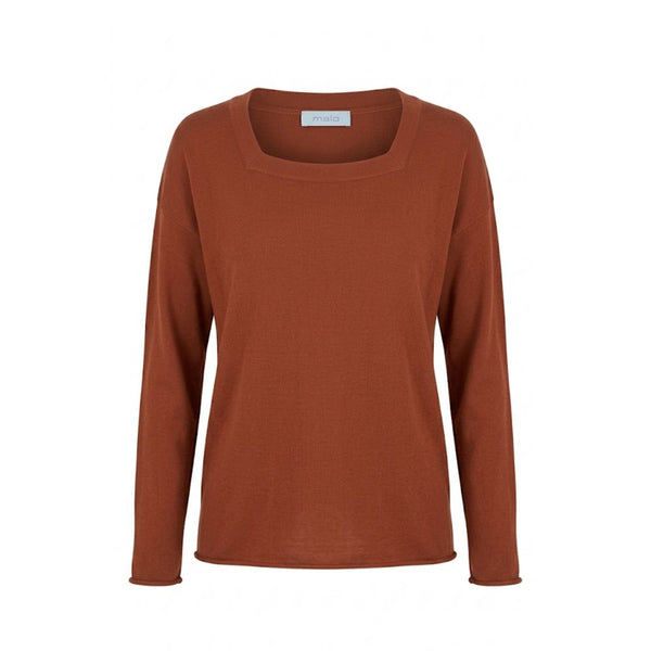 Malo Brown Cotton Women's Sweater