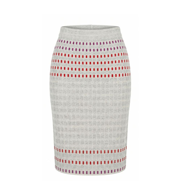 Malo Grey Silk Women Skirt
