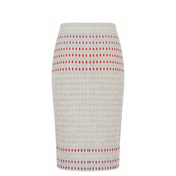 Malo Grey Silk Women Skirt