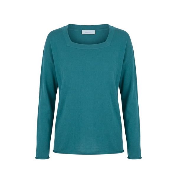Malo Blue Cotton Women's Sweater