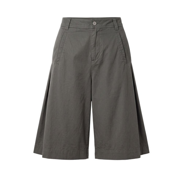 Mr&Mrs Italy Grey Cotton Women Shorts