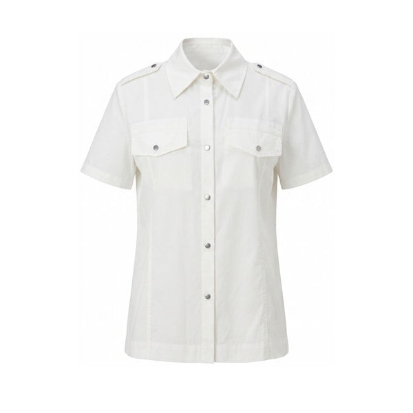 Mr&Mrs Italy White Cotton Women Shirt