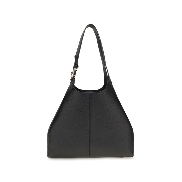 Coccinelle Black Calf Leather Bos Taurus Shoulder Bag