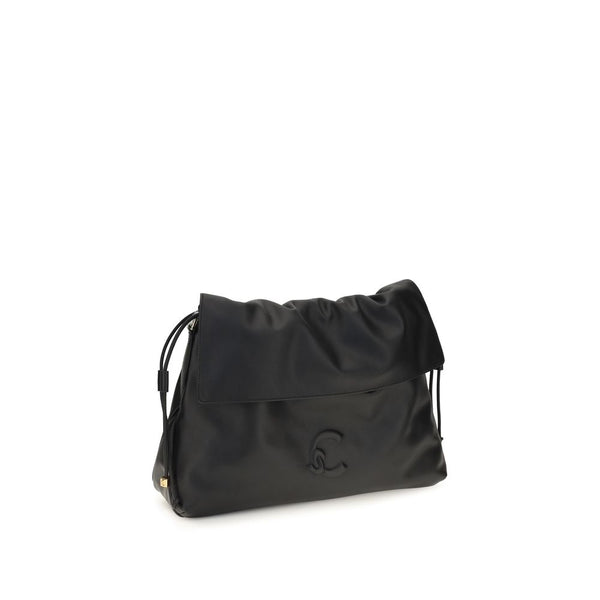 Coccinelle Black Calf Leather Bos Taurus Shoulder Bag