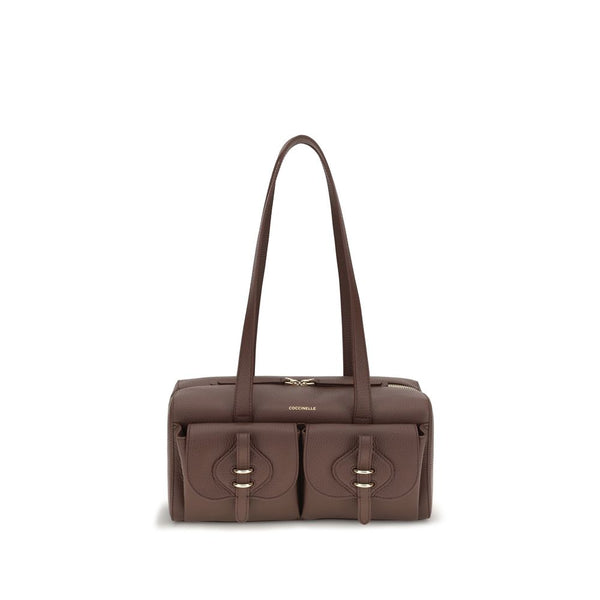 Coccinelle Brown Calf Leather Bos Taurus Shoulder Bag