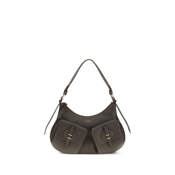 Coccinelle Brown Calf Leather Bos Taurus Shoulder Bag