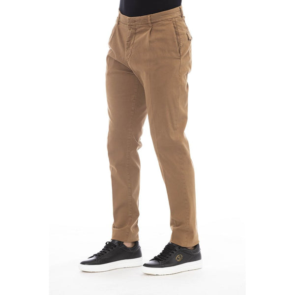 Peserico Beige Cotton Mens Pant