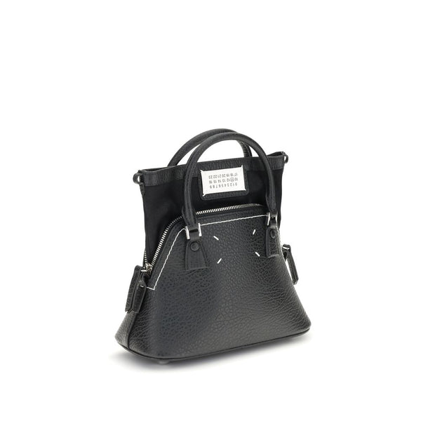 Maison Margiela Black Calf Leather Bos Taurus Shoulder Bag