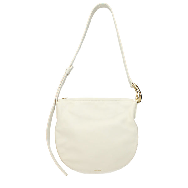 Jil Sander Beige Leather Crossbody Bag
