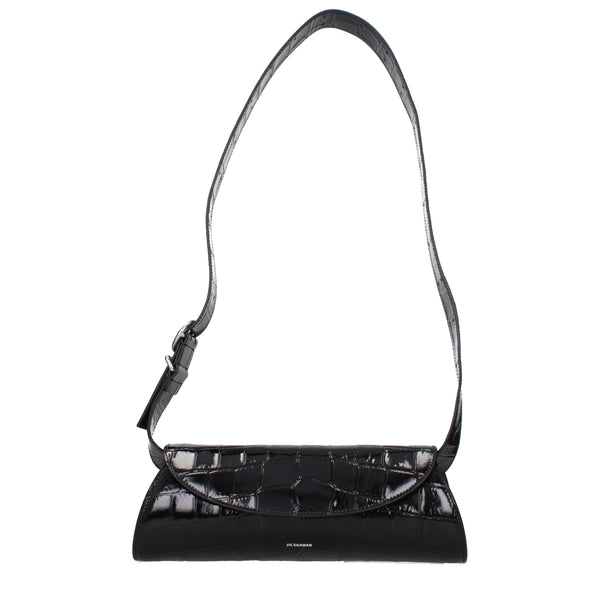 Jil Sander Black Leather Crossbody Bag
