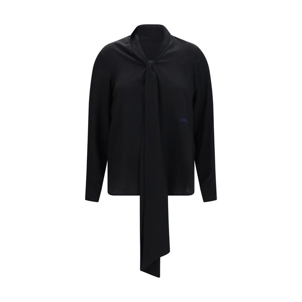 Burberry Black Silk Blouse
