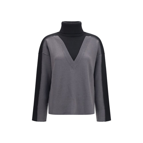 MM6 Black Wool Oves Aries Sweatshirt