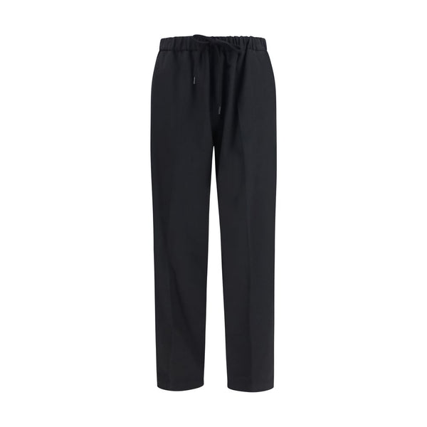 MM6 Black Polyester Casual Pants