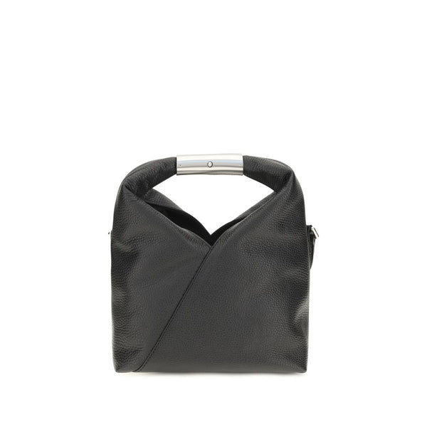 MM6 Black Calf Leather Bos Taurus Shoulder Bag