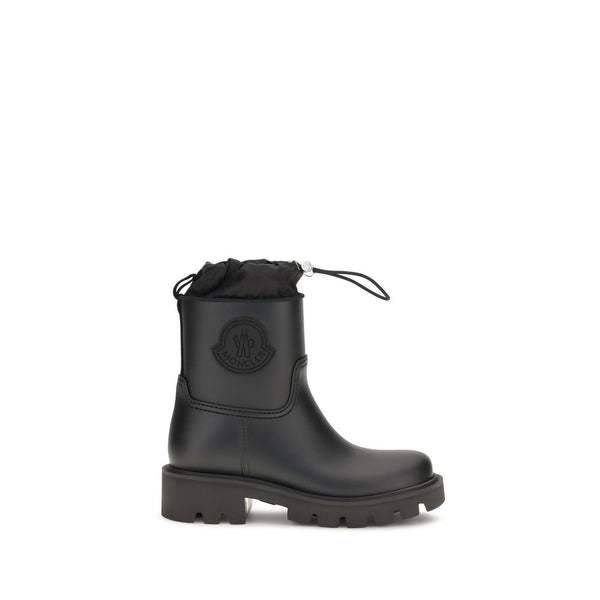 Moncler Black Pvc Rain Boots