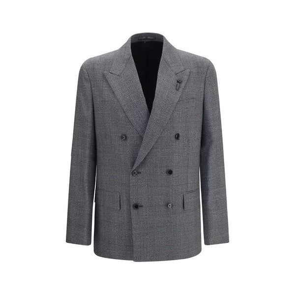 Lardini Gray Wool Oves Aries Blazer