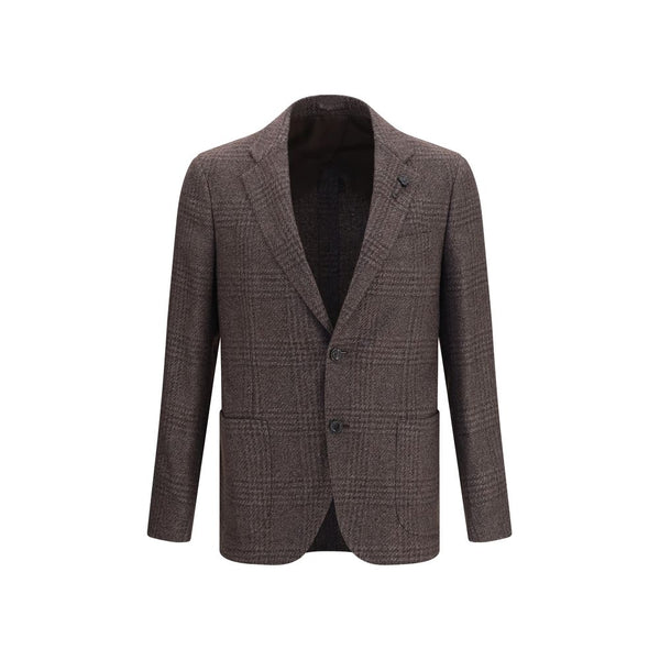 Lardini Brown Wool Oves Aries Blazer