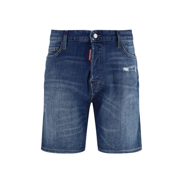 Dsquared² Blue Cotton Bermuda Shorts