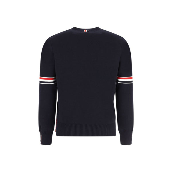 Thom Browne Blue Cotton Sweatshirt