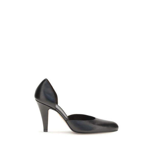 The Row Black Lamb Ovis Aries High Heel Pumps