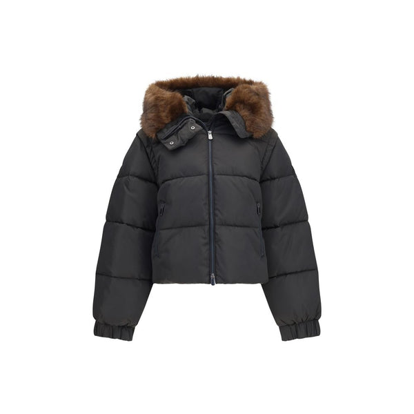 PINKO Brown Goose Down Full-Length Jacket