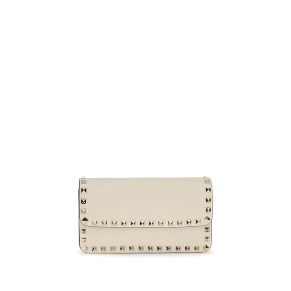 Valentino Garavani Beige Calf Leather Bos Taurus Wallet