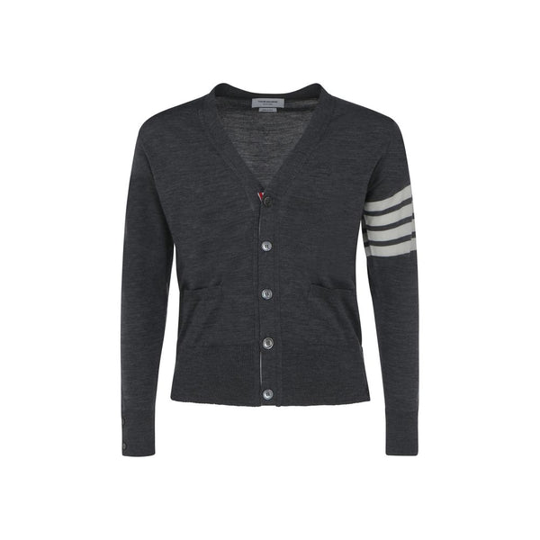 Thom Browne Gray Wool Oves Aries Cardigan