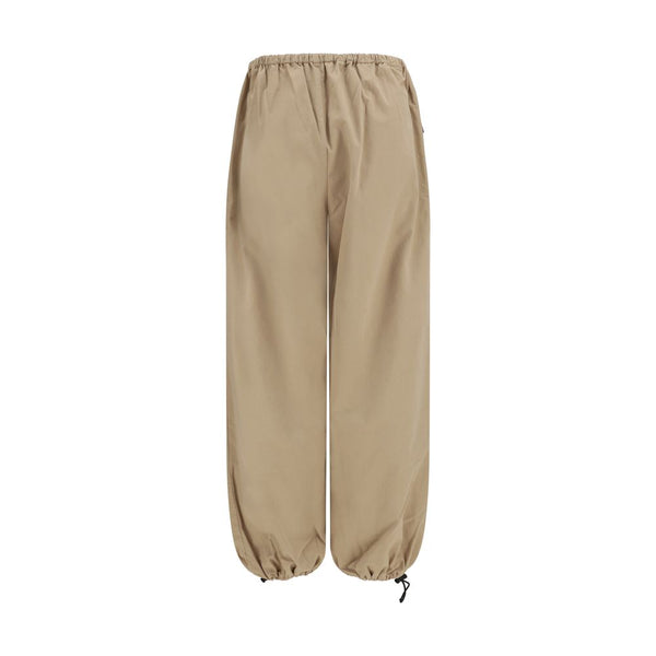 Miu Miu Beige Cotton Athletic Pants
