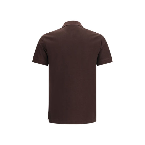Burberry Brown Cotton Polo Shirt