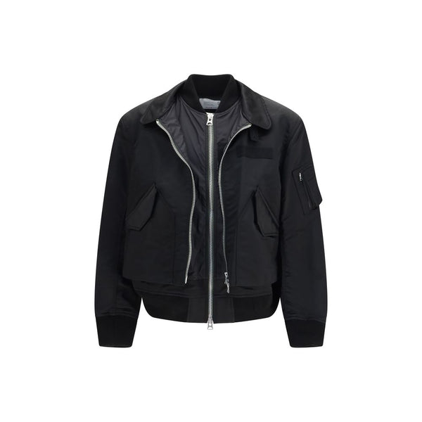 Sacai Black Cotton Bomber