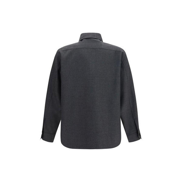 Valentino Garavani Gray Polyester Full-Length Jacket