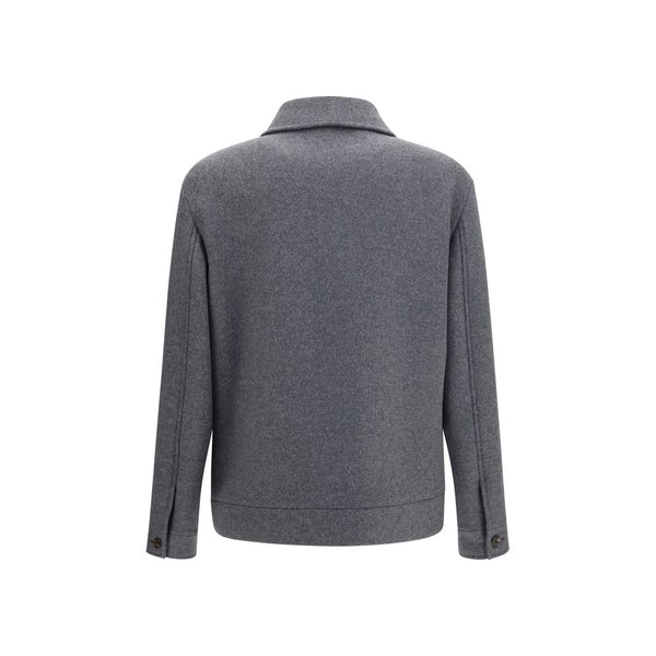 Valentino Garavani Gray Wool Oves Aries Jacket