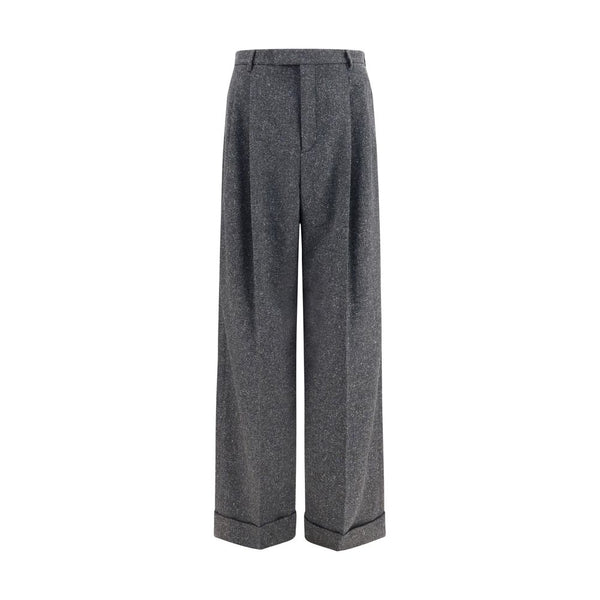 Valentino Garavani Gray Wool Oves Aries Pants