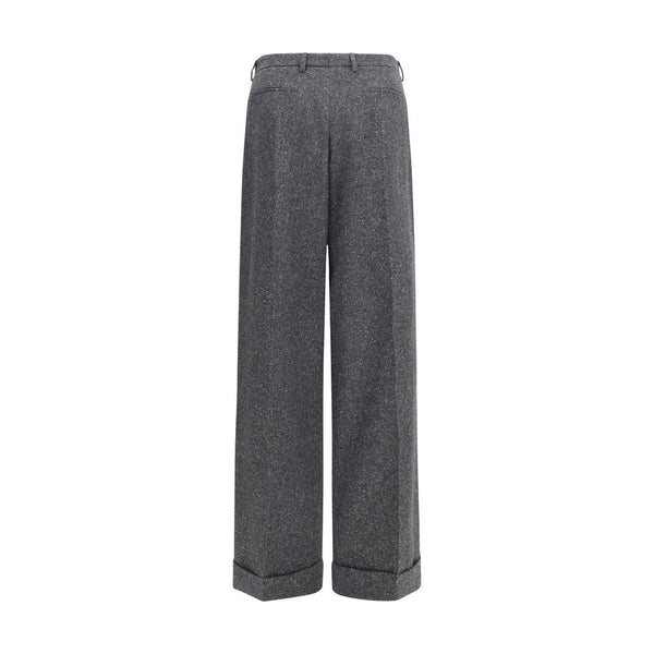 Valentino Garavani Gray Wool Oves Aries Pants